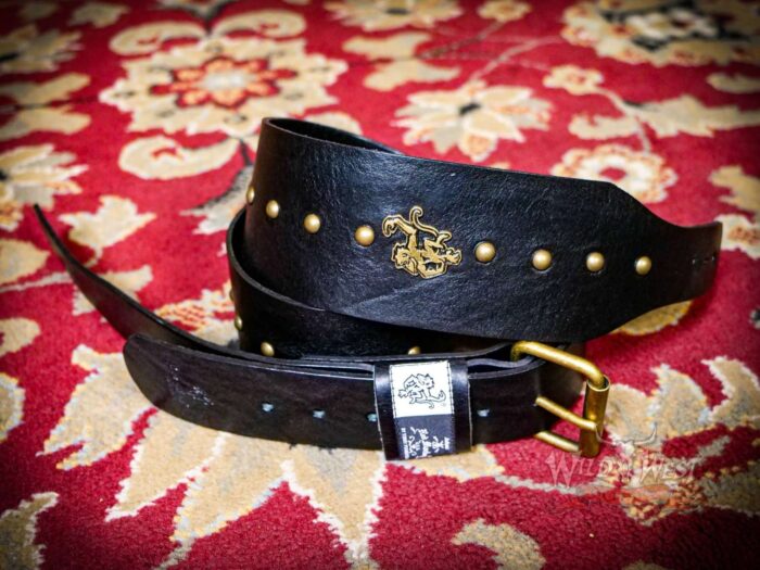 Red Monkey Handbuilt Big City Wire Leather 3’’ wide Guitar Strap 56’‘- 60’’ Black - Image 4