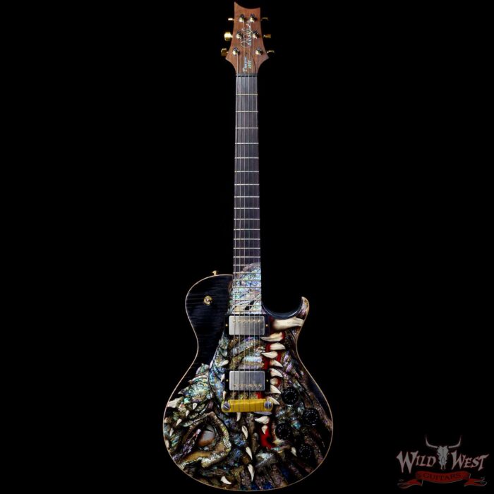 Paul Reed Smith PRS Singlecut Dragon 2002 #97 Brazilian Rosewood Neck and Board Whale Blue - Image 3