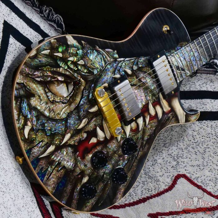 Paul Reed Smith PRS Singlecut Dragon 2002 #97 Brazilian Rosewood Neck and Board Whale Blue - Image 9