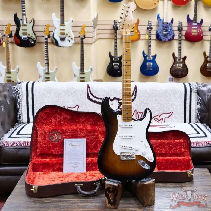 2004 Fender Custom Shop Yuriy Shishkov Masterbuilt 50th Anniversary 1954 Stratocaster Closet Classic 2 Tone Sunburst 7.20 lbs - Image 6