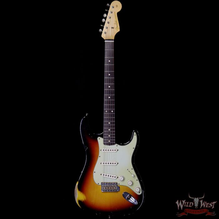 2006 Fender Custom Shop John Cruz Masterbuilt 1960 Stratocaster Relic 3 Tone Sunburst - Image 4