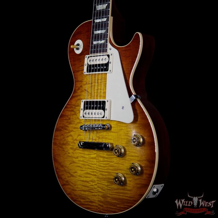 2012 Gibson Custom Shop 1959 Les Paul Gloss R9 Quilt Maple Top Honey Burst 7.75 LBS - Image 2