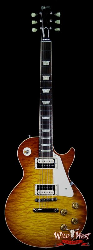 2012 Gibson Custom Shop 1959 Les Paul Gloss R9 Quilt Maple Top Honey Burst 7.75 LBS