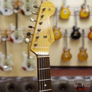 2013 Fender Custom Shop 1960 Stratocaster Heavy Relic Rosewood Slab Board Black - Image 7