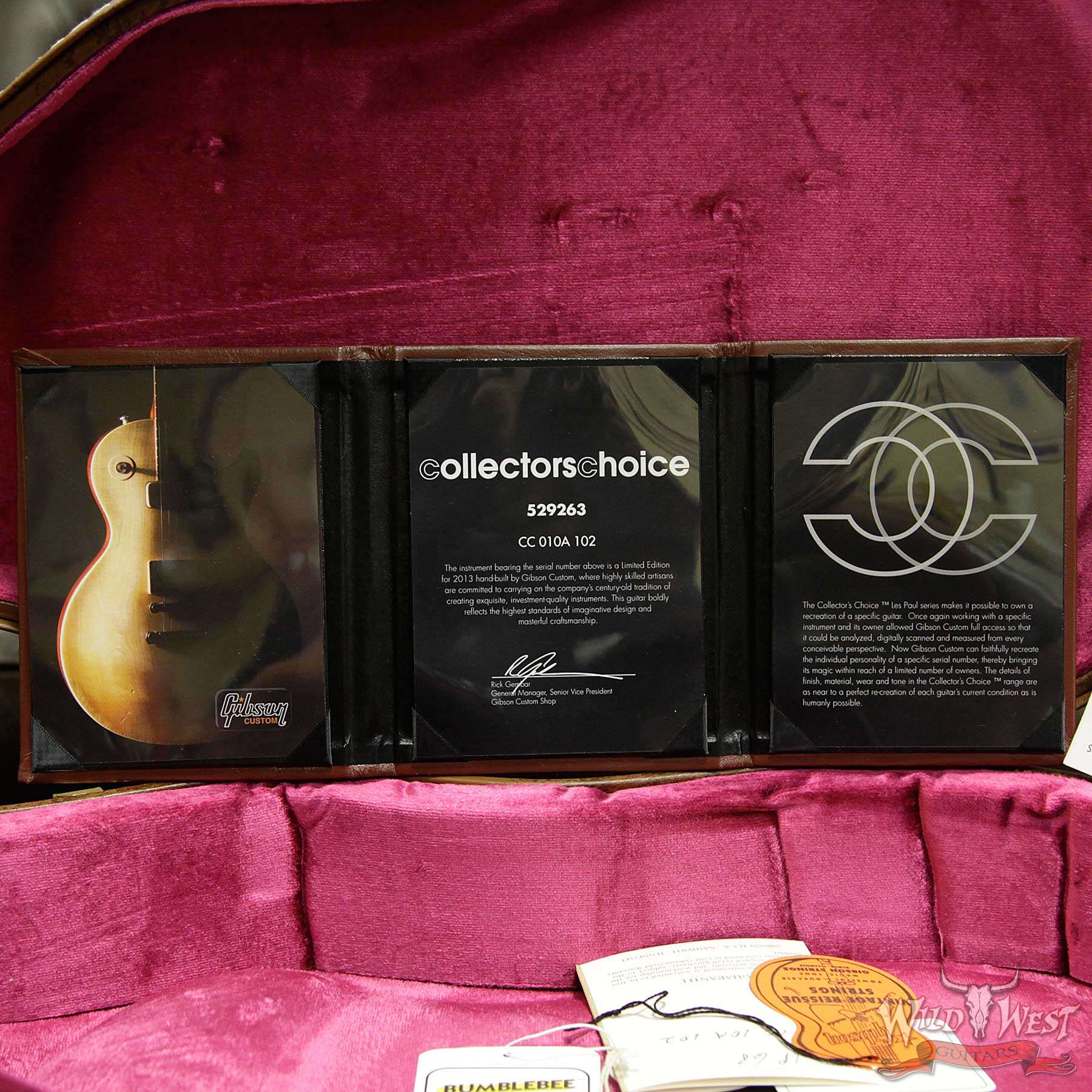 2013-gcs-cc10a105-coa__wwg.jpg 2013 Gibson Custom Shop Collector’s Choice #10 Tom Scholz 1968 Les Paul Aged - Image 16