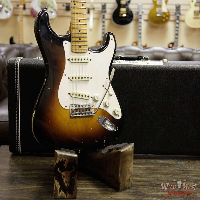 2014 Fender Custom Shop John Cruz Masterbuilt 1957 Stratocaster Relic Ash Body Maple Neck 2 Tone Sunburst - Image 12