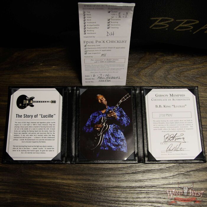 2014 Gibson Memphis B.B. King Signature Lucille 65th Anniversary Ebony - Image 10