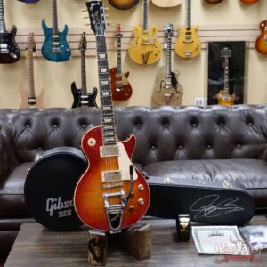 2016 Gibson Legacy Archive Les Paul Joe Bonamassa Tomato Soup Burst Limited Edition Signature Model Prototype Guitar with Joe Bonamassa signed Case - Image 5