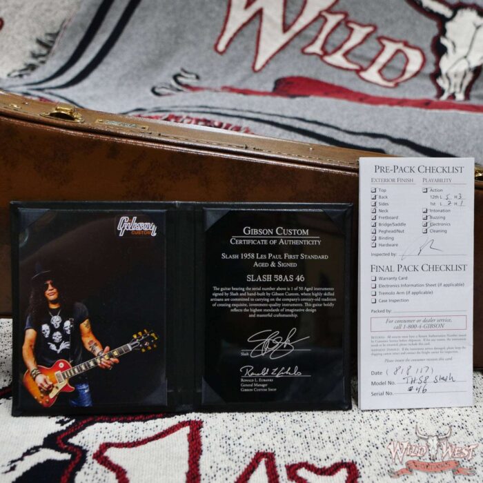 2017 Gibson Custom Shop True Historic Limited #46 of 50 Slash 1958 Les Paul “First Standard” #8 3096 Replica Aged Signed - Image 6