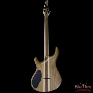 2017 Mayones Regius Core Classic 6 Flame Maple Carve Top Snakewood Fingerboard Jeans Black Satin - Image 4
