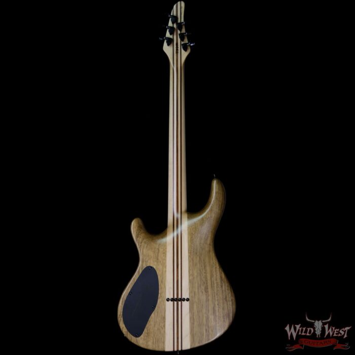 2017 Mayones Regius Core Classic 6 Flame Maple Carve Top Snakewood Fingerboard Jeans Black Satin - Image 4