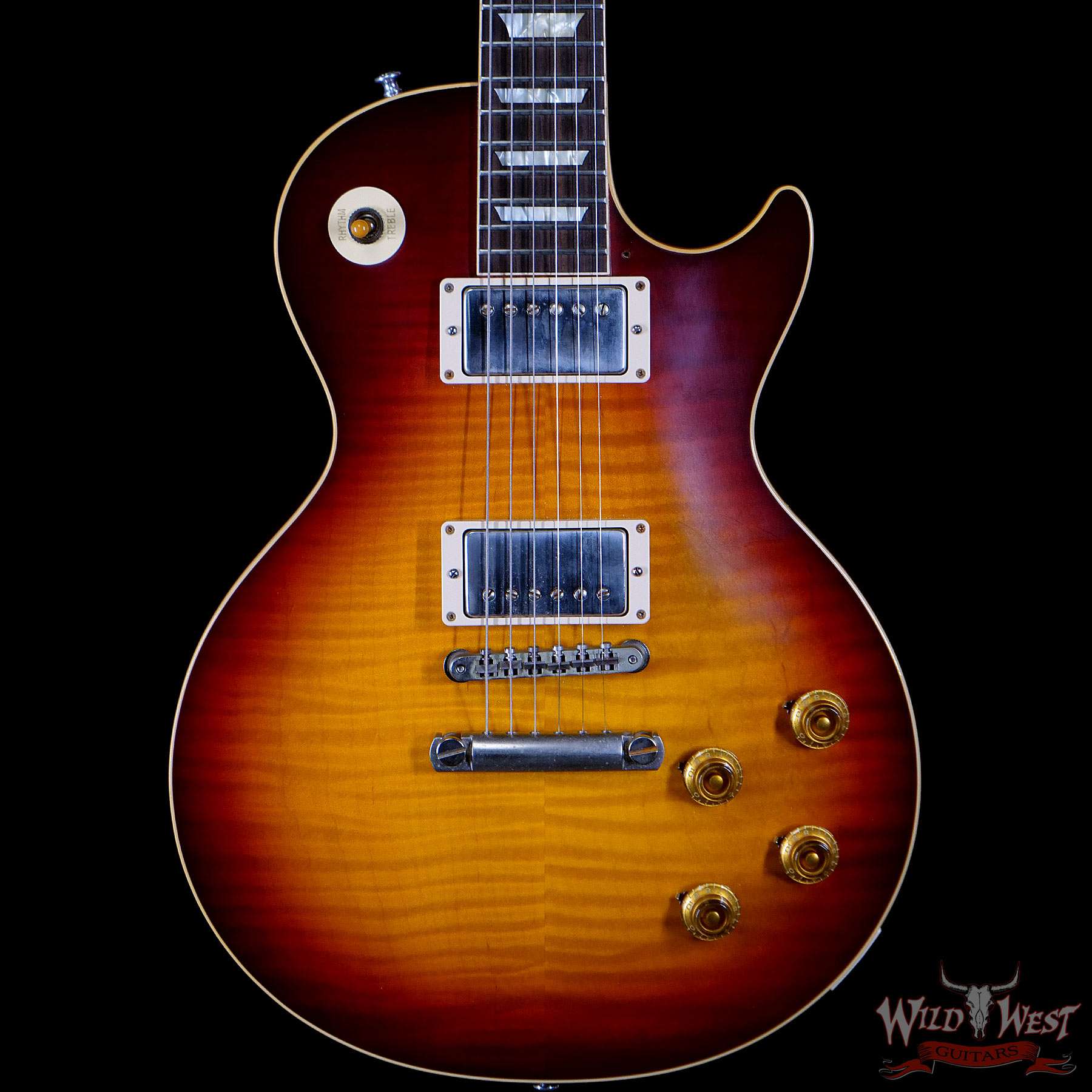 2018-gibsoncs-1958lp-vos-982418-bf__wwg.jpg 2018 Gibson Custom Shop 1959 Les Paul Standard Reissue VOS Vintage Cherry Owned by Jon Levin of Dokken 8.55 LBS - Image 3