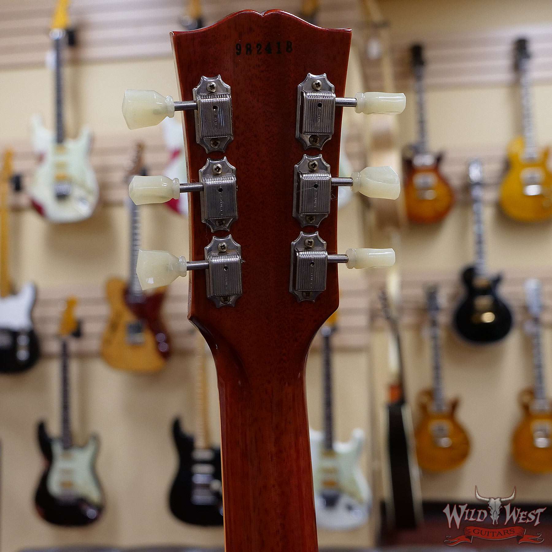 2018-gibsoncs-1958lp-vos-982418-hb__wwg.jpg 2018 Gibson Custom Shop 1959 Les Paul Standard Reissue VOS Vintage Cherry Owned by Jon Levin of Dokken 8.55 LBS - Image 9