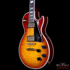 2018 Gibson Custom Shop Les Paul Custom Quilted Maple Top Cherry Sunburst - Image 2