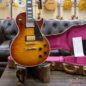 2018 Gibson Custom Shop Les Paul Custom Quilted Maple Top Cherry Sunburst - Image 7