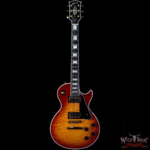 2018 Gibson Custom Shop Les Paul Custom Quilted Maple Top Cherry Sunburst - Image 3