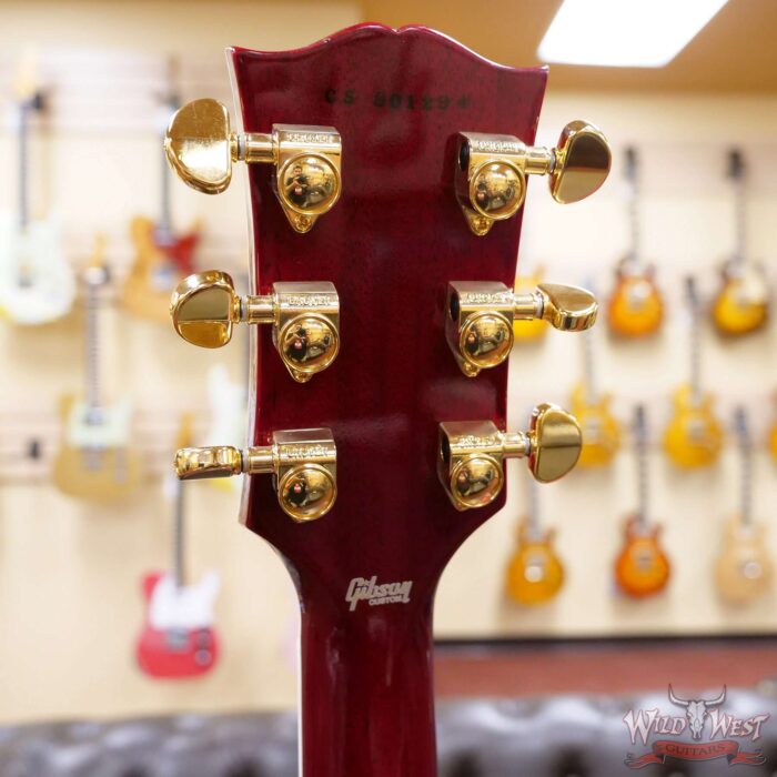 2018 Gibson Custom Shop Les Paul Custom Quilted Maple Top Cherry Sunburst - Image 9