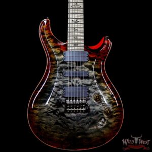 2018 PRS Wood Library 10 Top 509 Quilt Top Flame Maple Neck and Fingerboard Burnt Mapleleaf - Image 3