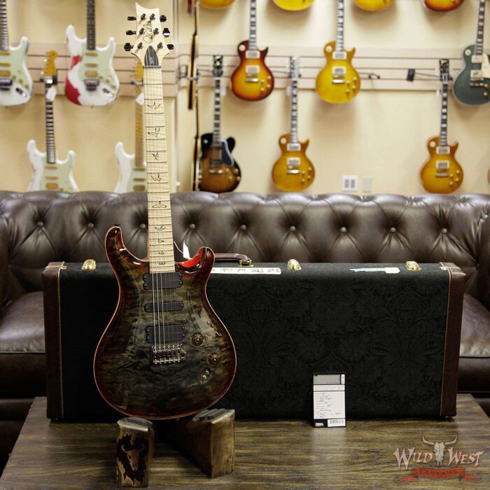 2018 PRS Wood Library 10 Top 509 Quilt Top Flame Maple Neck and Fingerboard Burnt Mapleleaf - Image 11