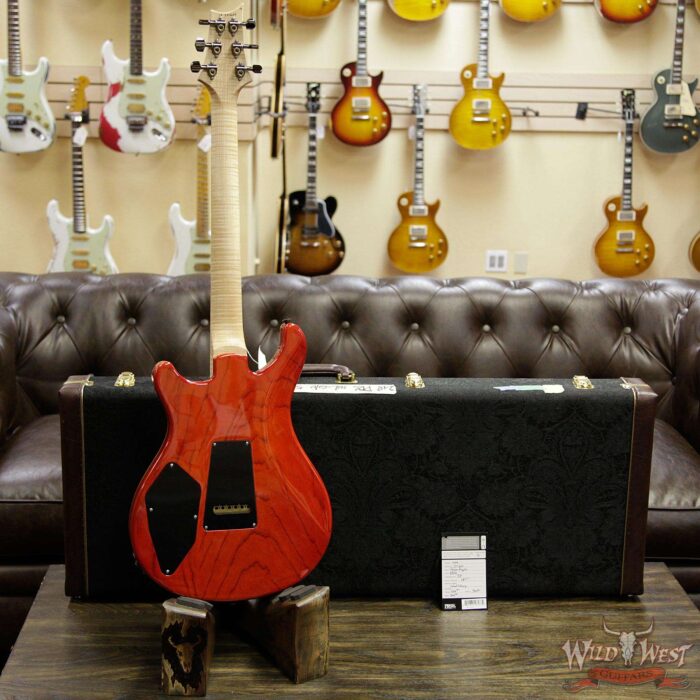 2018 PRS Wood Library 10 Top 509 Quilt Top Flame Maple Neck and Fingerboard Burnt Mapleleaf - Image 13