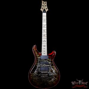2018 PRS Wood Library 10 Top 509 Quilt Top Flame Maple Neck and Fingerboard Burnt Mapleleaf - Image 4