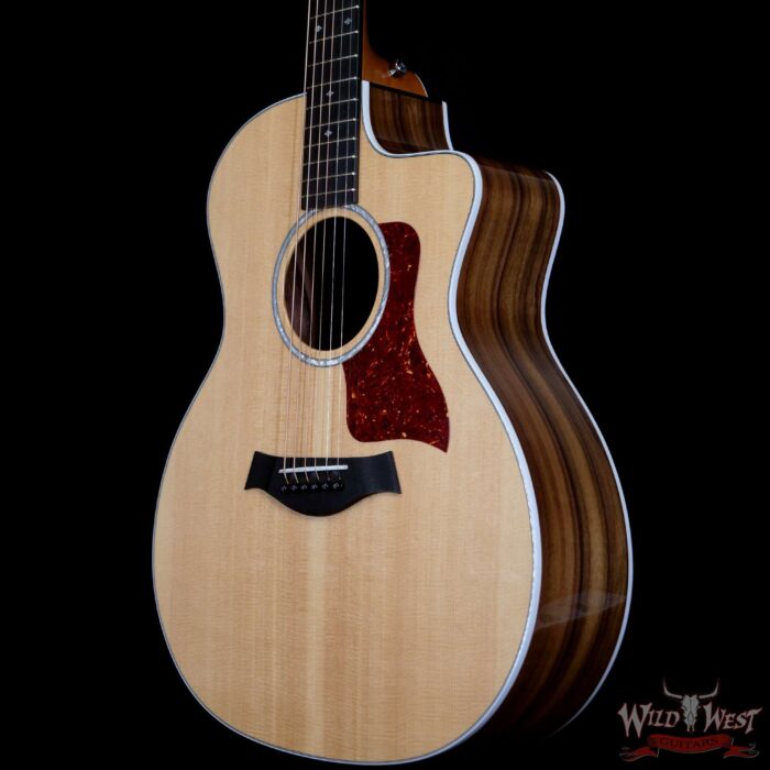 2018 Taylor 214CE DLX Electric-Acoustic Guitar Natural - Image 2