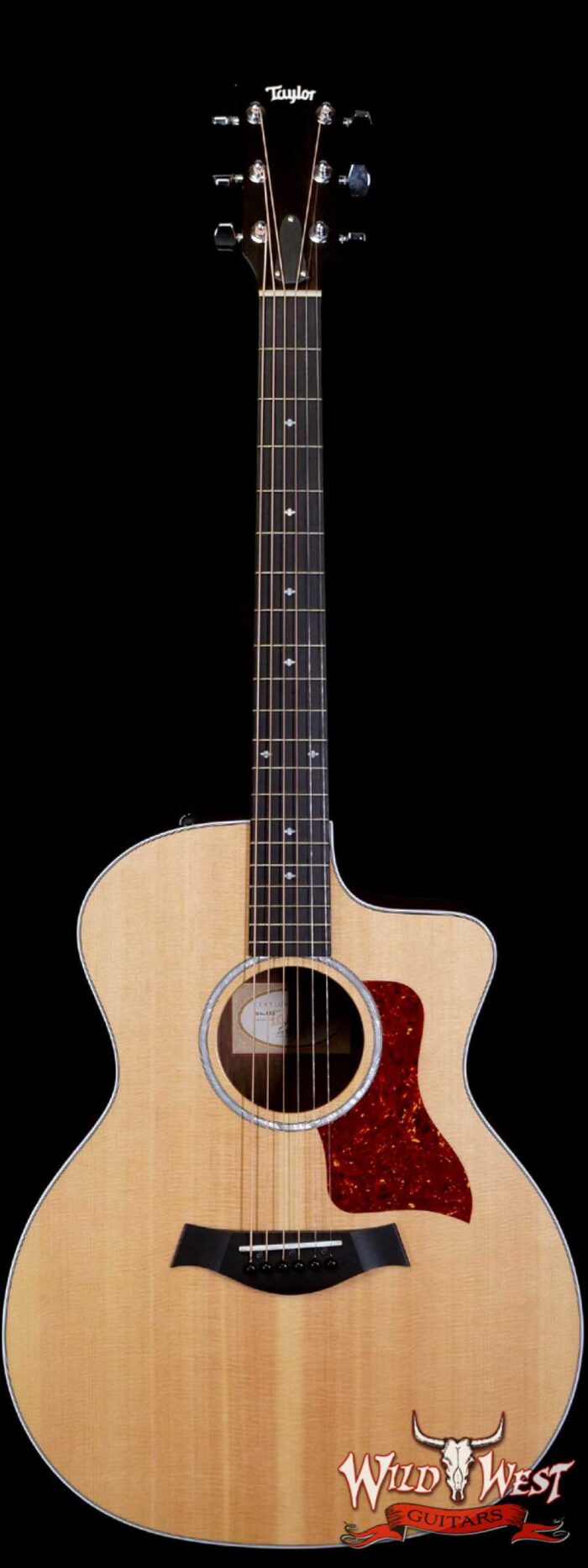 2018 Taylor 214CE DLX Electric-Acoustic Guitar Natural - Image 1