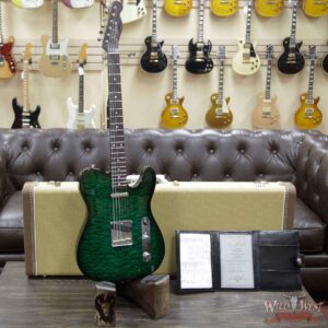 2019 Fender Custom Shop Dale Wilson Masterbuilt Quilt Top Telecaster NOS Rosewood Neck Emerald Green Trans - Image 10