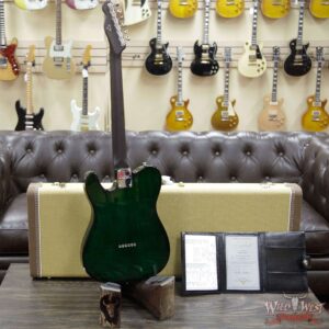 2019 Fender Custom Shop Dale Wilson Masterbuilt Quilt Top Telecaster NOS Rosewood Neck Emerald Green Trans - Image 12