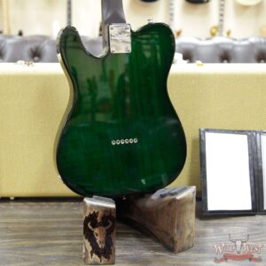 2019 Fender Custom Shop Dale Wilson Masterbuilt Quilt Top Telecaster NOS Rosewood Neck Emerald Green Trans - Image 13