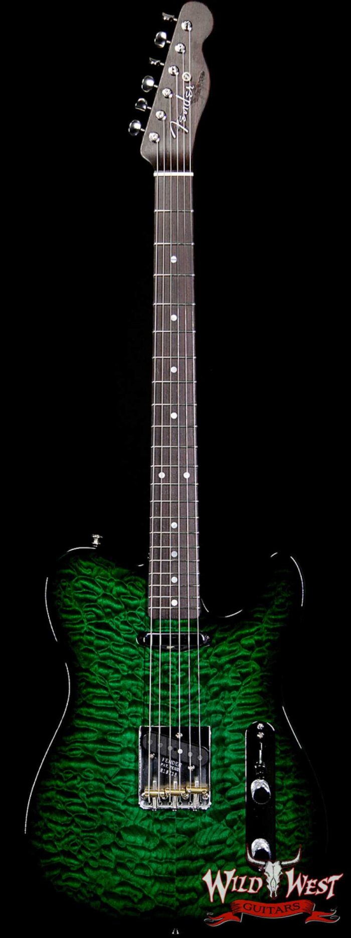 2019 Fender Custom Shop Dale Wilson Masterbuilt Quilt Top Telecaster NOS Rosewood Neck Emerald Green Trans - Image 1