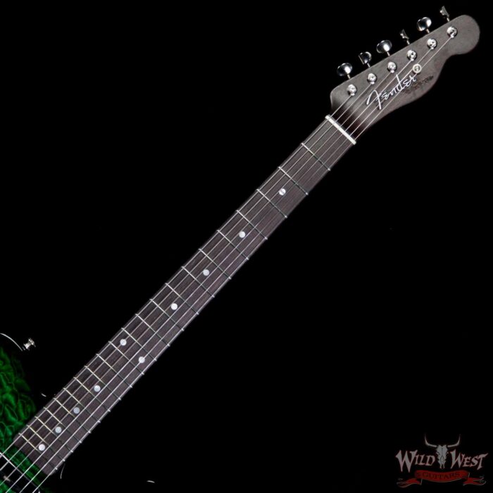 2019 Fender Custom Shop Dale Wilson Masterbuilt Quilt Top Telecaster NOS Rosewood Neck Emerald Green Trans - Image 7