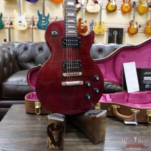 2019 Gibson Custom Shop M2M Les Paul Custom Firgured Top Flame Maple Fire Red - Image 5