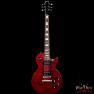 2019 Gibson Custom Shop M2M Les Paul Custom Firgured Top Flame Maple Fire Red - Image 3
