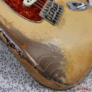 2020 Fender Custom Shop Dale Wilson Masterbuilt 1961 Stratocaster Heavy Relic Desert Sand over 3 Tone Sunburst 7.30 LBS - Image 10