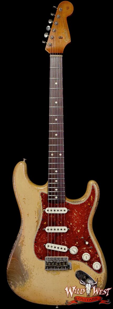 2020 Fender Custom Shop Dale Wilson Masterbuilt 1961 Stratocaster Heavy Relic Desert Sand over 3 Tone Sunburst 7.30 LBS