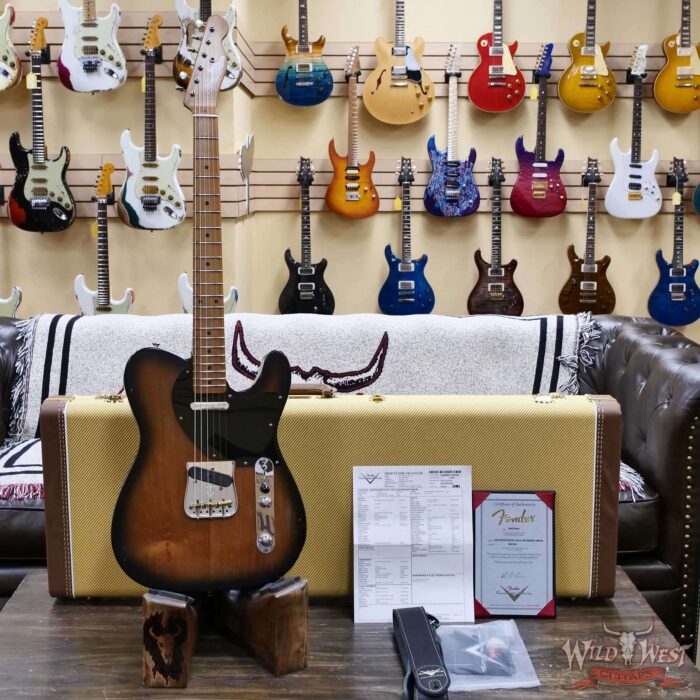 Fender Custom Shop Kyle McMillin Masterbuilt Roasted 50’s Telecaster Josefina Hand-Wound Pickups Natural Black Burst 7.30 lbs - Image 13
