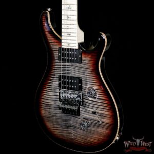 PRS Wood Library Artist Package Custom 24 Floyd Rose Flame Maple Top Neck & Board Charcoal Tricolor Burst - Image 2