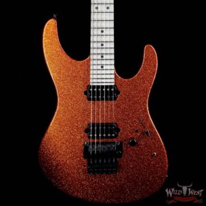 Suhr Modern Scallop Fingerboard Reverse Headstock Orange Sparkle - Image 3