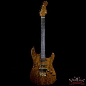 Fender Custom Shop Paul Waller Masterbuilt Artisan Claro Walnut Stratocaster HSS African Blackwood Board - Image 6