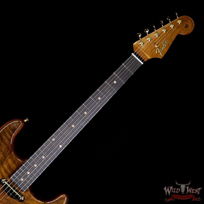 Fender Custom Shop Paul Waller Masterbuilt Artisan Claro Walnut Stratocaster HSS African Blackwood Board - Image 9