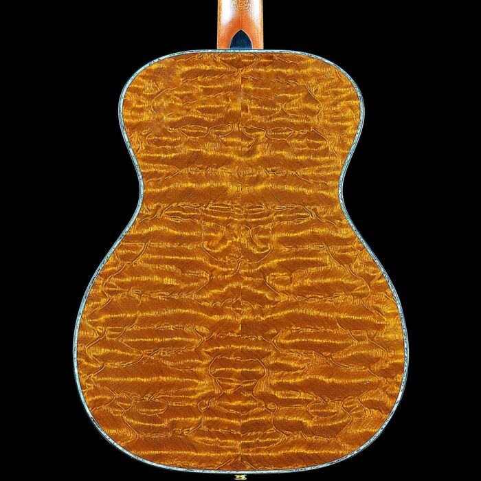 2009 Breedlove Revival Series OM Deluxe Custom “The Tree” Quilted Mahogany Back and Sides - Image 4