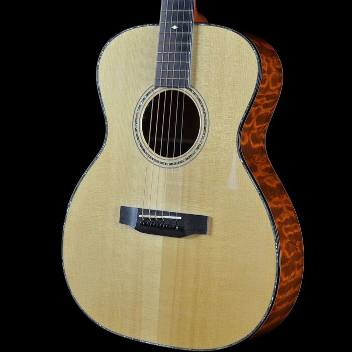 2009 Breedlove Revival Series OM Deluxe Custom “The Tree” Quilted Mahogany Back and Sides - Image 2