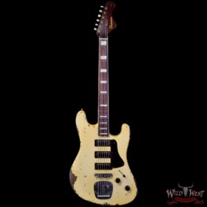 Castedosa Guitars Conchers Baritone Aged Burnt Marshmallow Relic & Built by Carlos Lopez - Image 3