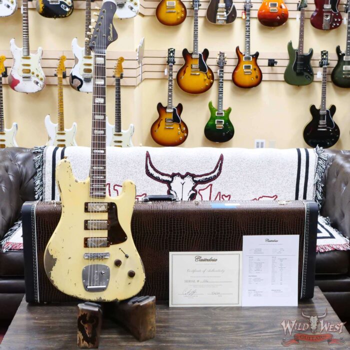 Castedosa Guitars Conchers Baritone Aged Burnt Marshmallow Relic & Built by Carlos Lopez - Image 6