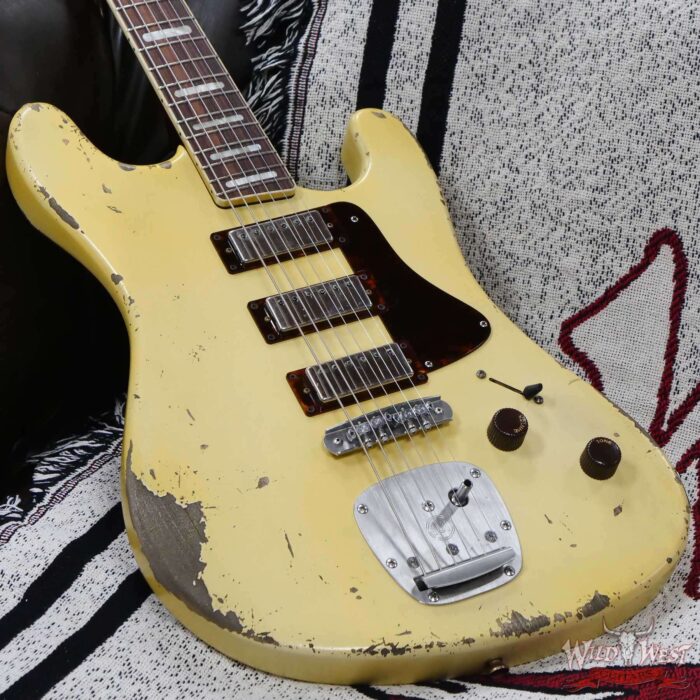 Castedosa Guitars Conchers Baritone Aged Burnt Marshmallow Relic & Built by Carlos Lopez - Image 8