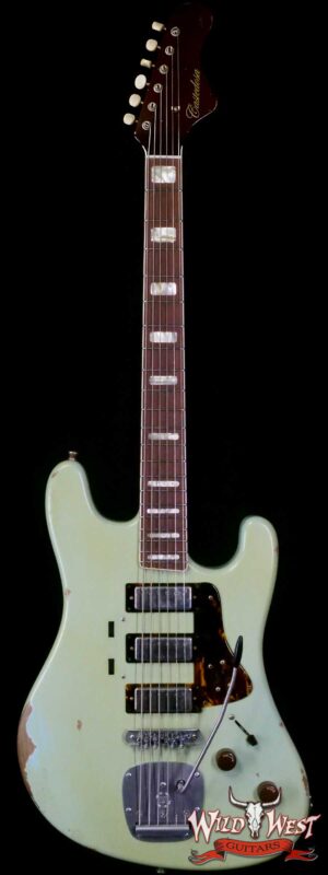 Castedosa Guitars Conchers Baritone with Fuzz HHH Brazilian Rosewood Board Aged Sonic Blue Built & Relic by Carlos Lopez