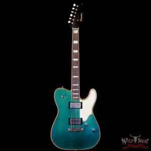 Castedosa Guitars Marianna Carve Top Aged Ocean Turquoise Metallic Natural Back Built & Relic by Carlos Lopez - Image 3