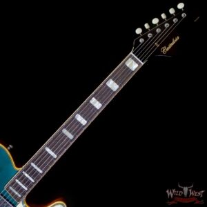 Castedosa Guitars Marianna Carve Top Aged Ocean Turquoise Metallic Natural Back Built & Relic by Carlos Lopez - Image 4