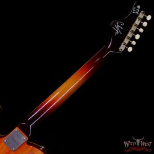 Castedosa Guitars Marianna Carve Top Aged Ocean Turquoise Metallic Natural Back Built & Relic by Carlos Lopez - Image 5